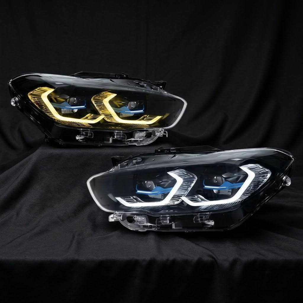 G8X Headlights White/Yellow BMW 1 Series F20/F21