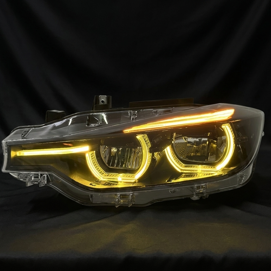 Shadow Line Ikon Style Laser Headlights White/Yellow/Red For BMW F30/31