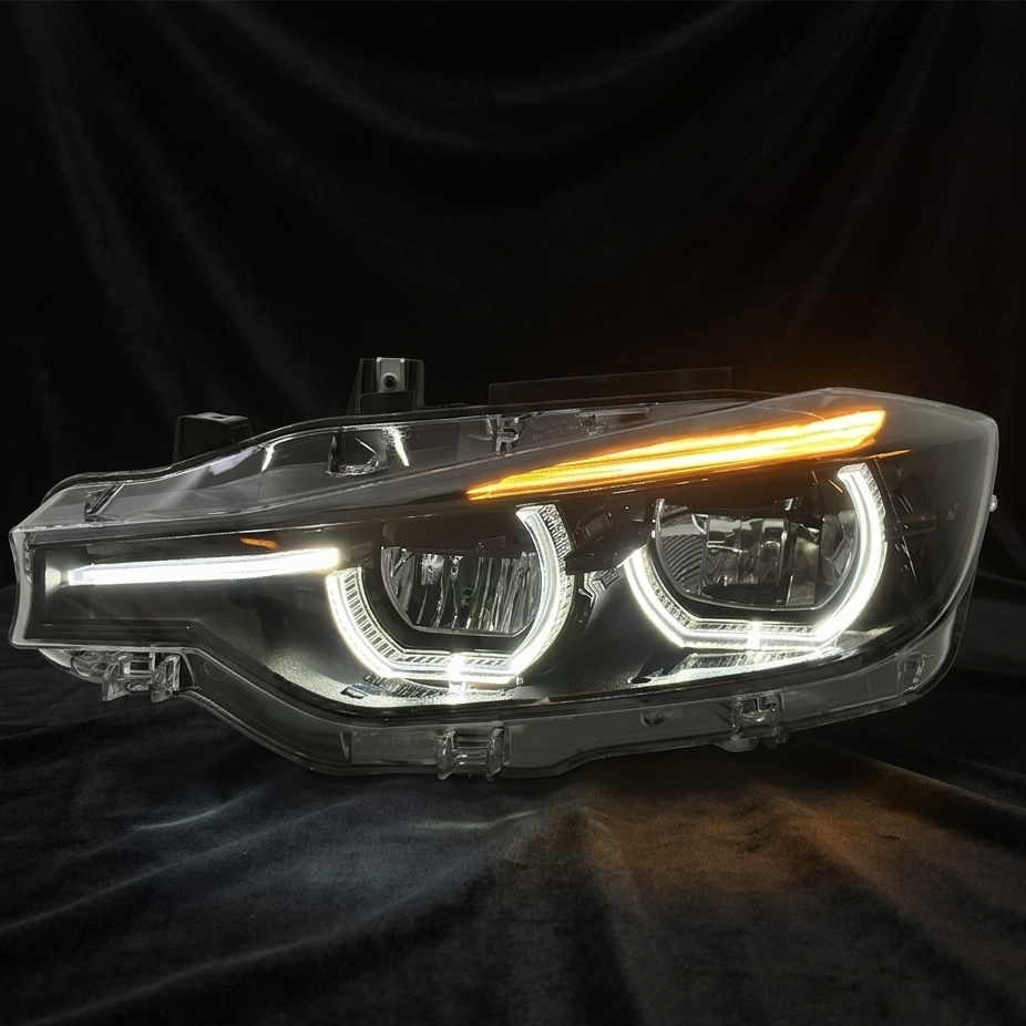 Shadow Line Ikon Style Laser Headlights White/Yellow/Red For BMW F30/31