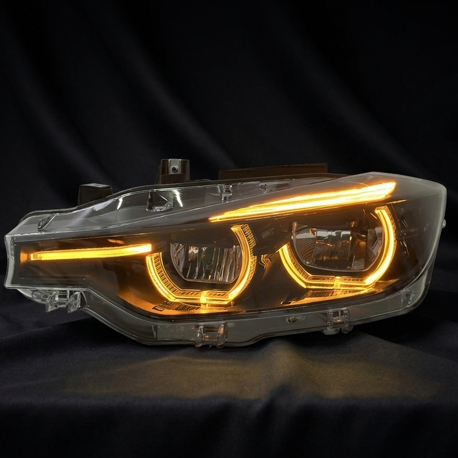 Shadow Line Ikon Style Laser Headlights White/Yellow/Amber For BMW F30/31