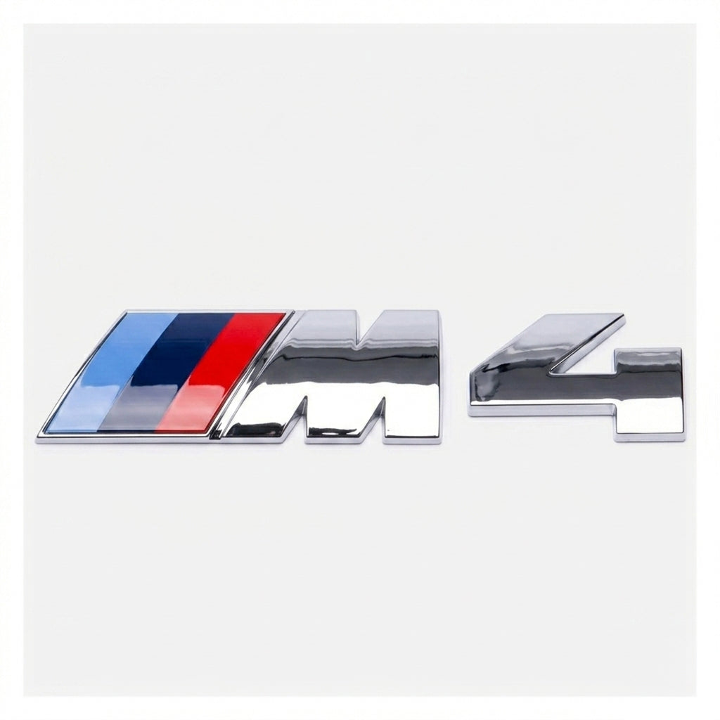 BMW M4 Chrome Badge