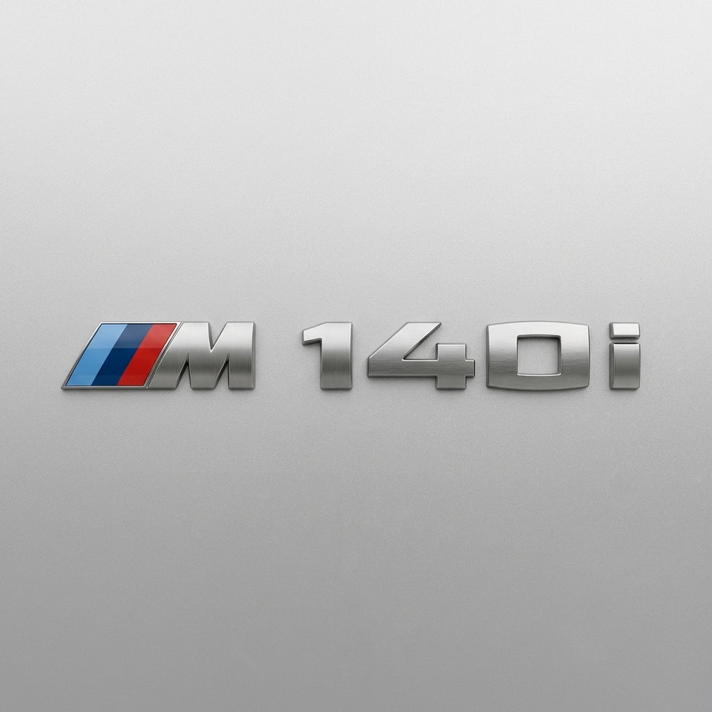 BMW M140i Chrome Badge
